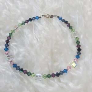 Chrystal braclet with 14k Gf clasp